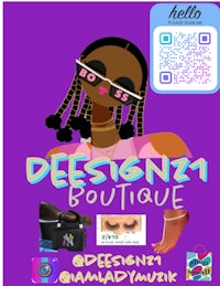 a poster for the designni boutique